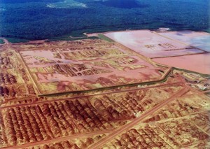 Área degrada por extração de bauxita no PA