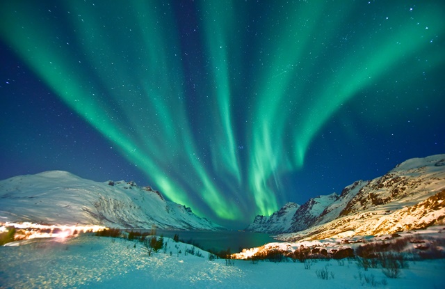 foto do fenômeno chamado de aurora boreal