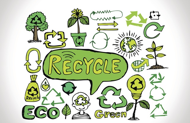 desenho sustentáveis e de reciclagem