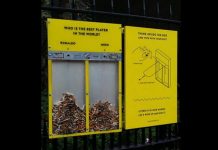 Messi e Cristiano Ronaldo ajudam a livrar as ruas das bitucas de cigarro