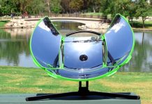 Fogão portátil movido a energia solar pode ser desmontado em poucos minutos