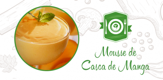 Receita: mousse de casca de manga