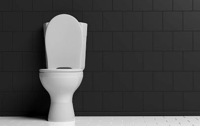 3d rendering white toilet bowl